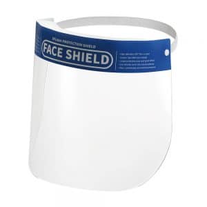 Face Shield with Clear Wide Visor