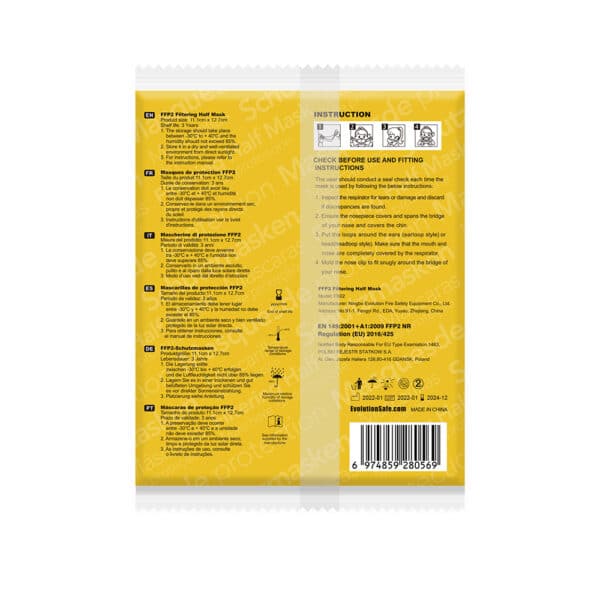 Flamebrother FFP2 Small Size Mask Colours Individual Package